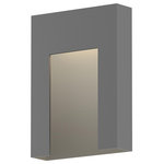 Sonneman - Inset Short Sconce, Gray - Beautifully executed forms of sculptural presence and simplicity that are equally at home inside or out.