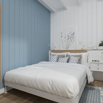 Garage redesigned into the Coastal studio in Florida