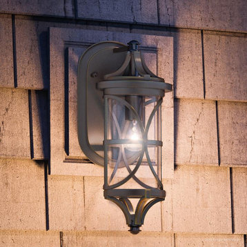 Luxury Rustic Outdoor Wall Light, 6.125, Olde Bronze Finish