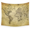 Society6 World Map 1814 Wall Tapestry, Small, 51"x60"