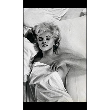 Framed, Marilyn Monroe Hot Mess In Bed, 12"x18"