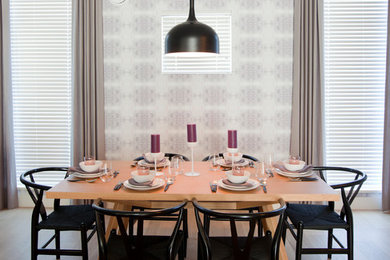 Trendy dining room photo in Vancouver