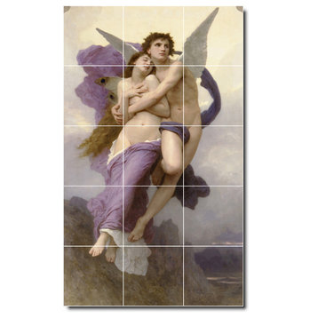 William Bouguereau Mythology Painting Ceramic Tile Mural #190, 18"x30"