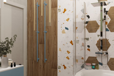 Ванная комната по проекту monochrome design
