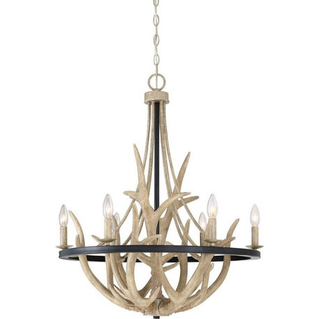 Quoizel Lighting - Journey Chandelier 6 Light Steel     -Traditional