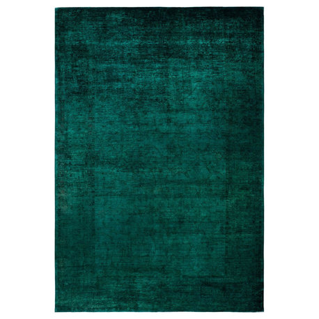 Vibrance, One-of-a-Kind Hand-Knotted Area Rug Green, 12'1"x17'5"