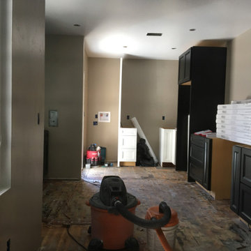 PROGRESS! Partial Cabinets, Floor Prep, Rough Plumbing/Electric