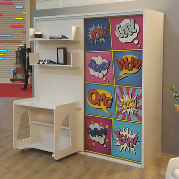 Studio 5 Twin Wall Bed System with Desk