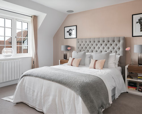  Grey  and Pink  Bedroom  Ideas  and Photos Houzz