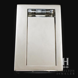 4-1/2" x 2-3/4" RECTANGULAR FLUSH PULL - Cabinet And Drawer Handle Pulls