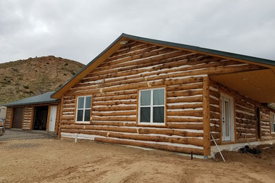 Inspiration for a rustic exterior home remodel in Other