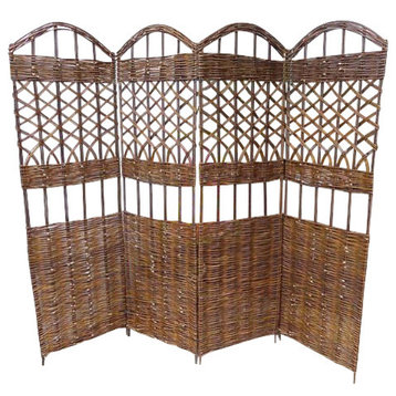 Willow Screen, 4 Panel Divider, 72" W x 60"H