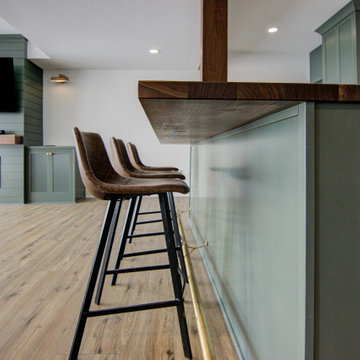 Cozy Basement Remodel with Custom Touches