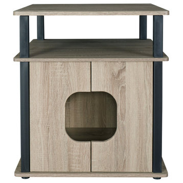 Itsy Pet Bedside Table, Dark Taupe
