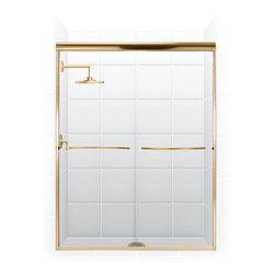 Coastal - Shower Doors | Pararagon 1/4" Frameless | Gold / Clear Glass by Coastal - Shower Doors
