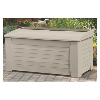 Suncast DB12000 Deck Box With Seat, 127 Gallon Capacity - Deck Boxes ...