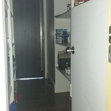 Kitchen pantry door from garage