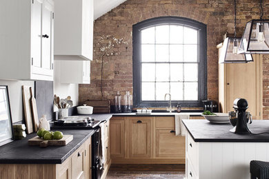 Design ideas for a contemporary kitchen in Belfast.