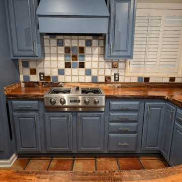 Colorful Custom Kitchen Cabinets