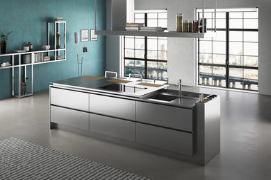 Idée de décoration pour une cuisine design.