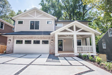 Example of an exterior home design in Atlanta
