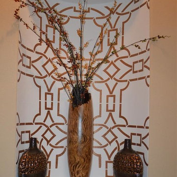 Stencil Projects using the Contempo Trellis Wall Stencil