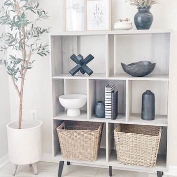 Houzz Furniture | 7 Cube Storage Organizer - Bookcases & Standing Shelves