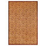 Bareens Designer Rugs - Classic Ziegler Merna Tan Brown Hand-Knotted Wool Rug - 9'0'' x 12'4'' - Enhance the ambiance of your home with this magnificent Persian-influenced Turkish hand-knotted rug made by skilled artisans capable of creating the most exceptional vegetable dyes and hand-spun wool. This exquisite handmade rug is a one-of-a-kind Peshawar Kafkaz, otherwise identified as Chobi, Chobi Peshawar, Oushak, or Ziegler rug. These handmade rugs are crafted in Pakistan utilizing superior-quality wool imported from Australia, New Zealand, and Korea in two types of weaves: the Persian weave and the Mori weave. This rug is meticulously crafted by hand using the finest natural vegetable dyes extracted from local plants. The artisans use a blend of hand-spun local and fine merino wool, resulting in a rug with a compelling texture, higher lanolin content, and longer staple. The artisans occasionally incorporate natural or artificial silk into the pile to enhance specific motifs. The finished product is an awe-inspiring execution of flawless design and an understated palette that exudes elegance.