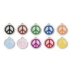 Red Dingo Peace ID Tag - Dog Toys