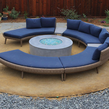 Nautical Design Fire Pit and Lounge Area