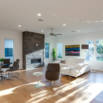 Open Contemporary Living Space — Tampa Bay Waterfront Home