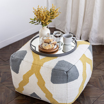 Barcelona Pouf – Multi Mustard