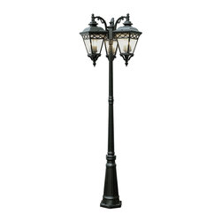 Trans Globe Lighting - Trans Globe Lighting 50518BRB Burnished Bronze 9 Light Outdoor Post Light - Post Lights