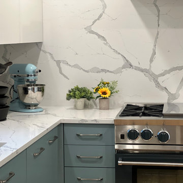 Smaller Kitchen in an East Northport, NY Cottage