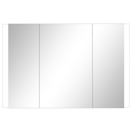 Serra Frameless Surface-Mount LED Lighted Bathroom Medicine Cabinet, 48"