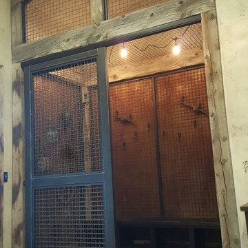 Iron Coat Closet Doors and Walls