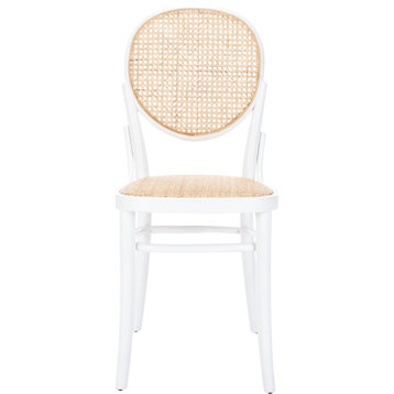 Sonia Cane Dining Chair (Set of 2) - White, Natural