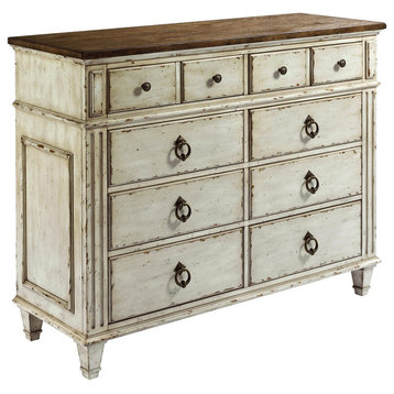 Emma Mason Signature Marvelous 8 Drawer Bureau in Fossil and Parchment