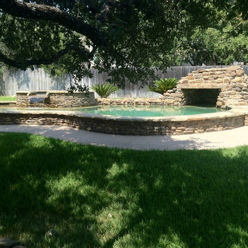 Backyard Freeform Pool, Spa, Grotto