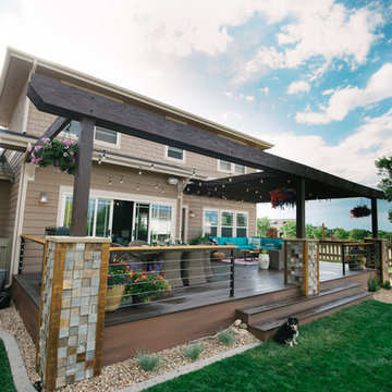 Large deck addition