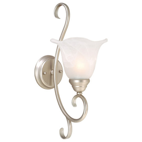 Vaxcel, Bella 2-Light Vanity Light, Brushed Nickel, Brushed Nickel, 1-Light