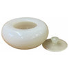 Chinese White Marble Color Stone Carved Bowl Shape Display Hws1661