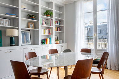 Idées déco pour une salle à manger classique.
