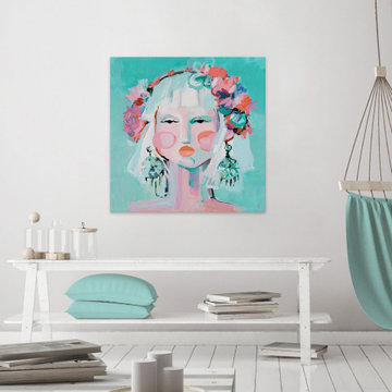 "Painted Pretty" Painting Print on Wrapped Canvas