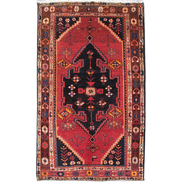 Consigned, Persian 5 x 8 Area Rug, Zanjan Hand-Knotted Woool Rug