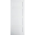 JELD-WEN - Moda Separate Double Bar 4-Panel Interior Door, 68.6x198.1 cm - The Moda Separate Double Bar 4-Panel Interior Door brings a touch of drama to any living space, thanks to its striking double bar design. Measuring 61 by 198.1 centimetres, this door is characterised by a sleek white primed finish. Jeld-Wen is driven by sustainability, innovation and efficiency, offering an extensive range of windows, doors and stairs to enhance your home.