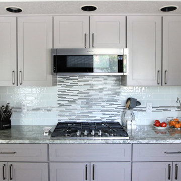 Painted Maple Cabinets Newly Remodeled Kitchen