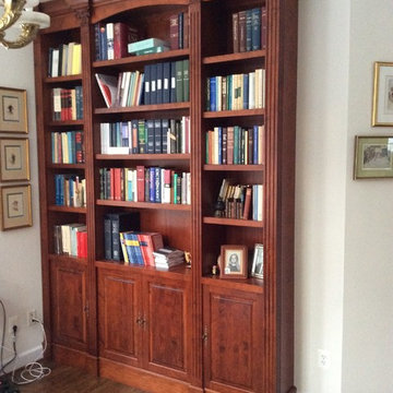 Built-In Library Cabinets with Shelving