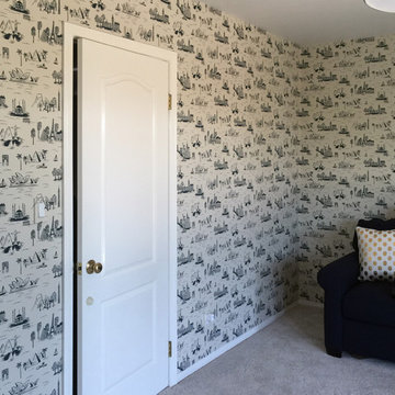 Cities Toile Parchment Installation