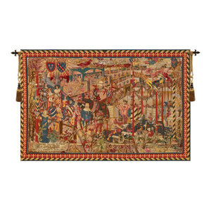 Le Tournai I Vertical European Tapestry Wall Hanging Traditional Tapestries By European Wall Art